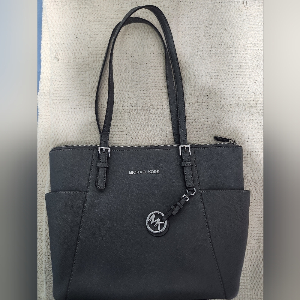 Michael Kors Charcoal Gray Tote Bag